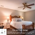 Uxcell 13 Inch Ceiling Fan Pull Chain Sets 2 Set Beaded Ball Chains Extender Ornament With Decorative Light Bulb And Cord For