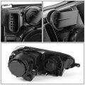 Auto Dynasty Smoked Housing Headlight Head Lamps Tool Kit Compatible With Vw Jetta Rabblit 05-10