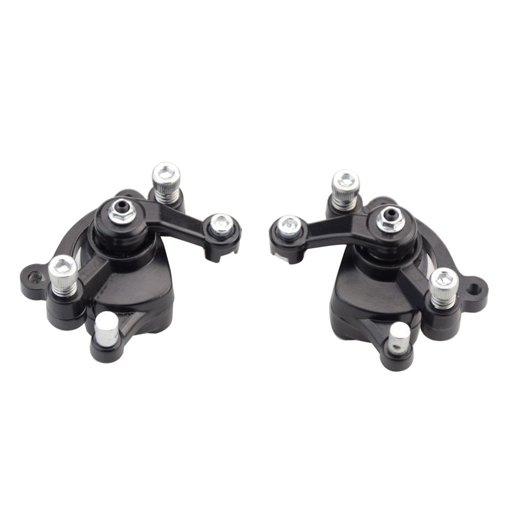 2pcs Front And Rear Disc Brake Caliper For 47cc 49cc 2stroke Pocket Bike Mini