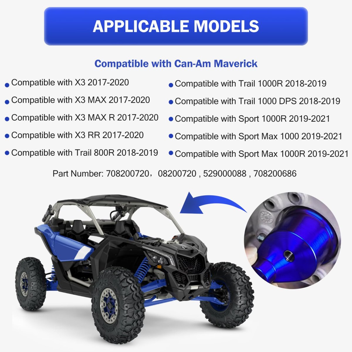 Belt Removing Tool Clutch Spreader Cvt Drive For Can Am Maverick X3 Max R Rr 2017 2018 2019 2020 Fits 08200720 529000088 Blue