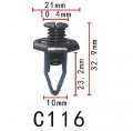 Autobahn88 Bumper Fascia Clip Compatible With Honda Oem 91504sm4000 Pack Of 20