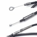Black Vinyl Coated 10 In Extended Clutch Cable For H-d Sportster Efi Superlow 2004 To 2020 And Big Twin Models 1987 2006