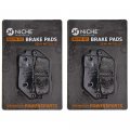Niche Brake Pad Set For Suzuki Sv650s Honda Cbr600rr Cbr1000rr Yamaha Yzf R6s Rear Semi-metallic 2 Pack