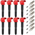 Aintier 8 Ignition Coils Wilth Iridium Spark Plugs For Porsche Panamera 4 8l 2010-2016 3 6l 2011-2016 Cayenne 2008-2018 Uf660
