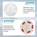 X Autohaux Chrome Plated Fuel Tank Filler Cap Cover Decoration For Toyota Tundra 2007-2019 Stick-on Gas Door Silver Tone