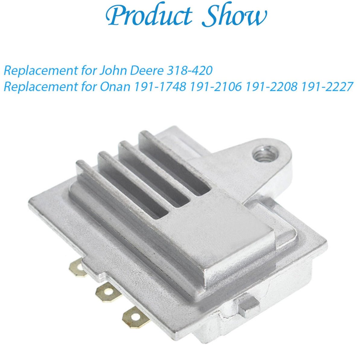 Voltage Regulator Rectifier Replacement For 191-1748 191-2106 191-2208 191-2227 Engine Fits John Deere 318 420 Lawn Mower