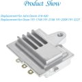 Voltage Regulator Rectifier Replacement For 191-1748 191-2106 191-2208 191-2227 Engine Fits John Deere 318 420 Lawn Mower