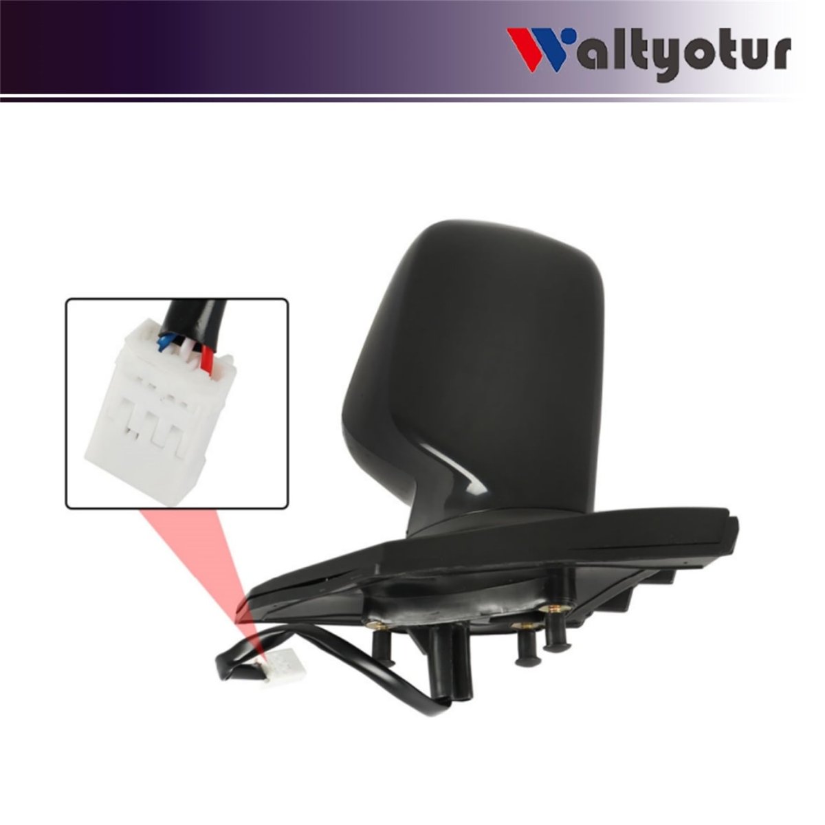 Left Rearview Mirror Power Paintable For Corolla 2003 2004 2005 2006 2007 2008 Replacement To1320178 Black Driver Side Door