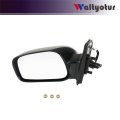 Left Rearview Mirror Power Paintable For Corolla 2003 2004 2005 2006 2007 2008 Replacement To1320178 Black Driver Side Door