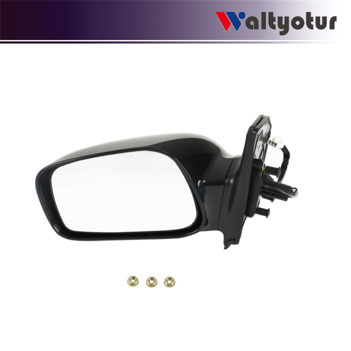 Left Rearview Mirror Power Paintable For Corolla 2003 2004 2005 2006 2007 2008 Replacement To1320178 Black Driver Side Door