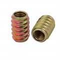 Uxcell 30pcs M8x20mm Zinc Plated Furniture Assortment Non-flange Threaded Insert Nut For Wood