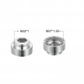 Uxcell Faucet Adapter 2pcs M27mmx7 5mm Female Thread To M22mmx5mm Male Brass Tap Aerator Connector For Kitchen Bathroom Sink