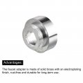 Uxcell Faucet Adapter 2pcs M27mmx7 5mm Female Thread To M22mmx5mm Male Brass Tap Aerator Connector For Kitchen Bathroom Sink