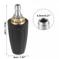 X Autohaux 1 4 Inch Quick Connect 2 5mm Rotating Spray Turbo Nozzle 4000psi For Pressure Washer Black