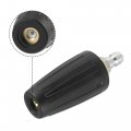 X Autohaux 1 4 Inch Quick Connect 2 5mm Rotating Spray Turbo Nozzle 4000psi For Pressure Washer Black