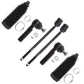 6 Piece Tie Rod End And Steering Rack Boot Kit For Nissan Quest Mercury Villager 1993 2002 Es3200rl Ev275 