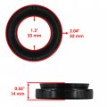 Caltric Front Drive Shaft Yokes And U-joint With Seal Compatible Arctic Cat 700 2008 2009 2010-2017
