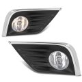 Front Bumper Fog Light Assembly With Wiring Harness For Nissan Altima 4 Door 2016 2017 2018 Black 2 Piece Set 261558990a 