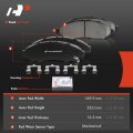 A-premium Front And Rear Ceramic Disc Brake Pads Set Compatible With Select Honda Acura Models Pilot 2009-2015 Mdx 2007-2013
