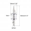 Uxcell Needle Valve Type Oil Cup M10x1 Thread 16ml Sight Gravity Drip Feed Oiler