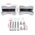 Httmt H2702- Chrome Fender To Fork Adapter Mount Bracket Compatible With 86-14 H-d Flst W 21 Wheel