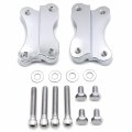 Httmt H2702- Chrome Fender To Fork Adapter Mount Bracket Compatible With 86-14 H-d Flst W 21 Wheel