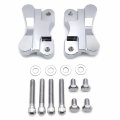 Httmt H2702- Chrome Fender To Fork Adapter Mount Bracket Compatible With 86-14 H-d Flst W 21 Wheel