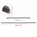 X Autohaux 4pcs 400mm 650mm 16 26 6x10mm Car Frameless Windshield Wiper Blade Refills