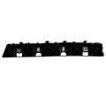 Rear Passenger Side Bumper Cover Support For Jeep Compass 2017 2025 Replacement Ch1143118 And 68244464aa Black Plastic Standard 