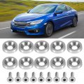 License Plate Holder Car Modification M6 Gasket Bolt Frame Decoration Screw Silver