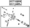 Rear Right Brake Caliper Assembly 0577-gerr Ga2e-26-61xa Disc Without Pads 