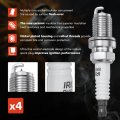 A-premium Set Of 4 Ignition Coil Pack And Iridium Spark Plugs Compatible With Suzuki Sx4 2007 2008 2009 Grand Vitara 2006 L4 2