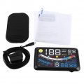 5 Hd Obd2 Car Hud Head Up Speed Display Over Warning Plug Play