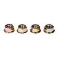 Serrated Flange Hex Nuts M8-1 25 Callout Size Alloy Steel Zinc Finish Yellow Color Coarse Thread Clockwise Direction Class 10 9 