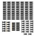 110 Piece Oscillating Tool Blades Set High Carbon Steel And Titanium Saw With Japanese Tooth Design 3 Adapters For Wood Metal