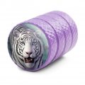 White Tiger And Cub Valve Stem Caps For Tire Rim Wheel Aluminum Purple
