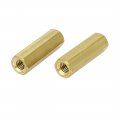 Uxcell M4 Male Thread 20mm Height Metal Double Pass Hex Column Standoff Spacers 15pcs