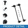 A Absopro Front Sway Bar Links K750385 5174185ac Stabilizer Enda Link Suspension Kit For Jeep Compass 2007-2017 Black Set Of 2