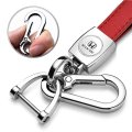 Honda Civic Genuine Red Leather Loop Strap Key Chain With White Logo Official Licensed Chrome Hook 5 25 In X 0 75 Modern Style
