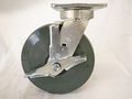 8 X 2 Swivel Caster Kingpinless Elastomer Wheel With Brake 2000 Lbs Tool Box 