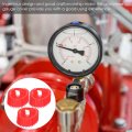 Ukcoco 3pcs Pressure Gauge Cover Acetylene Protector Red Silicon Gel Table Reducer