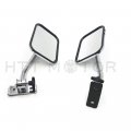 Httmt Mt371-032- For 2 X Jeep Side View Mirror Wrangler Jk Tj 96-17 Door Off Rear Rectangular Hinge