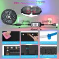 Tv Backlight Led Lights For 45 To 85 In 16 41 Ft Bluetooth App Control Rgb Strip 150 Pcs 5050 Leds Usb Powered Multicolor