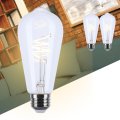 6w Led St19 Light Bulb 2700k Warm White 500 Lumens Clear Glass E26 Medium Base Dimmable 360 Degree Beam Enclosed Fixture Rated 
