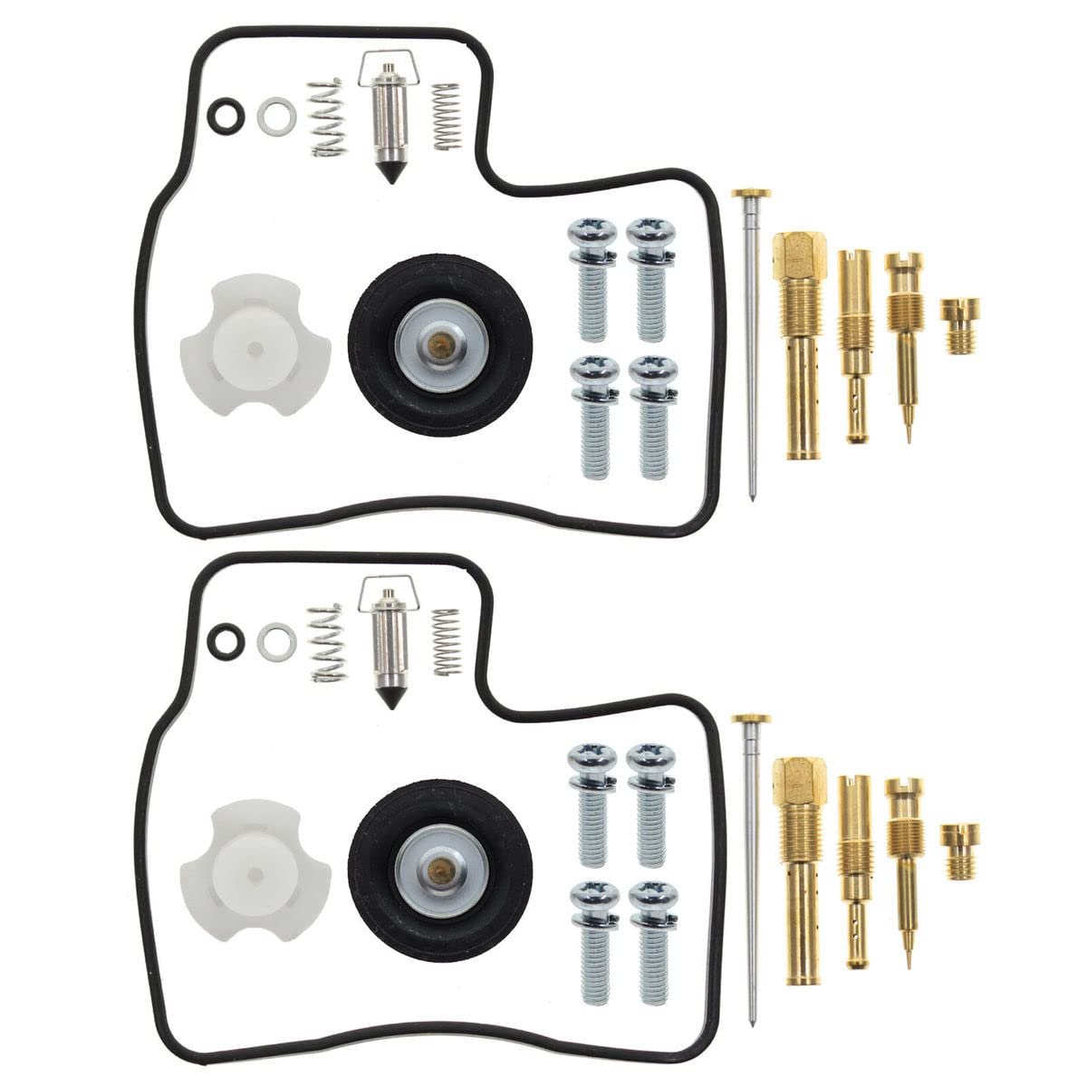 Carburetor Diaphragm Plunger With Needle Repair Kit For Honda Steed Shadow Vlx400 1994 To 2003 2 Sets Part Number