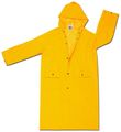 Mcr Safety 200chx2 49-inch Classic Pvc Polyester Coat With Attached Hood Yellow 2x-large 
