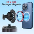 Beerte Fits For Magsafe Car Mount Porsche Macan 2015-2024 Cayenne 2019-2023 20 Strong Magnets Magnetic Phone Holder Iphone 15
