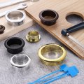 6pcs Desk Grommets 1 25mm Abs Plastic Cable Hole Cover Wire Cord Organizer With Marked Ties For Home Office Desktop Metallic