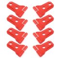 8 Pcs Door Hinge Cover Trim Exterior Accessories Red Decoration Replacement For Jeep Wrangler Jl Jlu Sport Rubicon Unlimited 