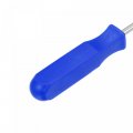 Uxcell 4 Inch All-purpose Nickel Plated Manganese Steel Fastener Remover Clip Removal Tool With Blue Plastic Handle For Window